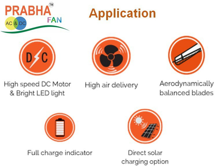 prabha rechargeable fan