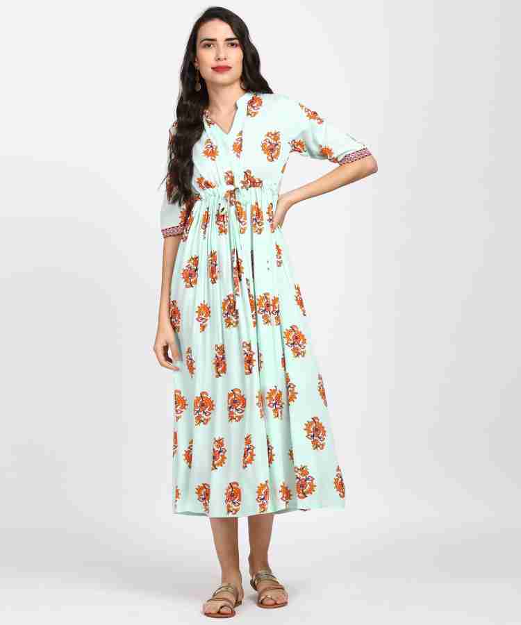 LIBAS Women Fit and Flare Blue Dress Buy LIBAS Women Fit and Flare Blue Dress Online at Best Prices in India Flipkart