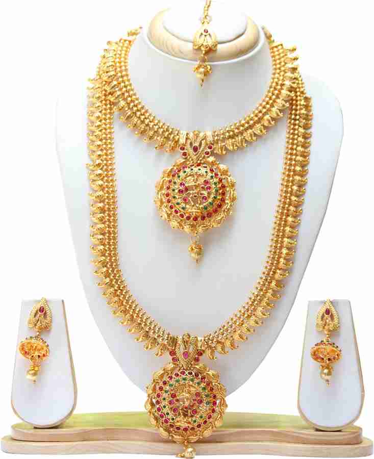 Ethnicking Alloy Gold Jewellery Set Price in India Buy Ethnicking Alloy Gold Jewellery Set Online at Best Prices in India Flipkart