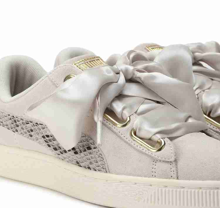 Suede heart snake shop lux women's sneakers