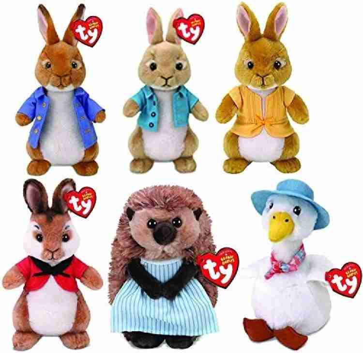 TY Beanie Babies Peter Rabbit Peter Rabbit Flopsy Mopsy Cotton Tail Mrs Tiggy Winkle Jemima 21 cm Peter Rabbit Peter Rabbit Flopsy Mopsy Cotton Tail Mrs Tiggy Winkle Jemima