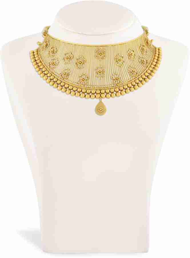 Choker necklace gold on sale in malabar