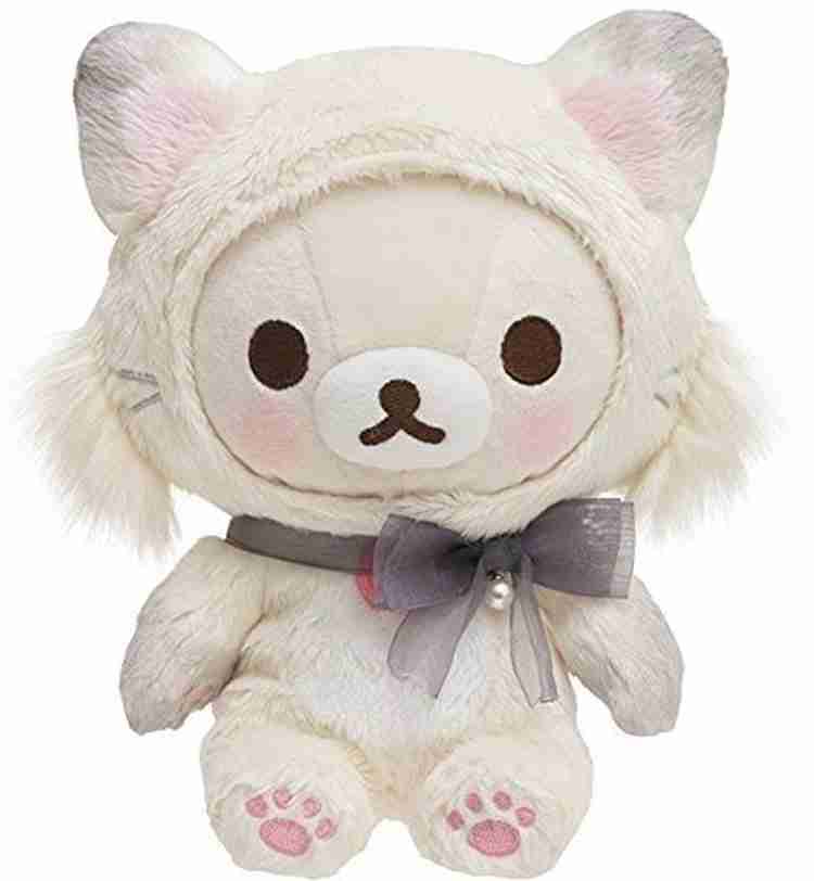 SanX Rilakkuma Korilakkuma Cat Plush Doll Gray Mx37501 10 cm