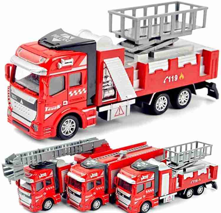 Old metal toy fire trucks hot sale