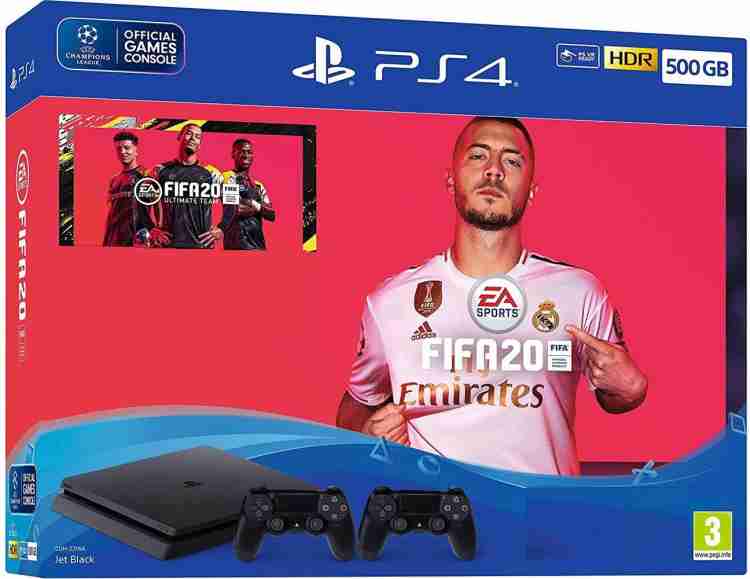 Ps4 with 2 controllers store and fifa 20