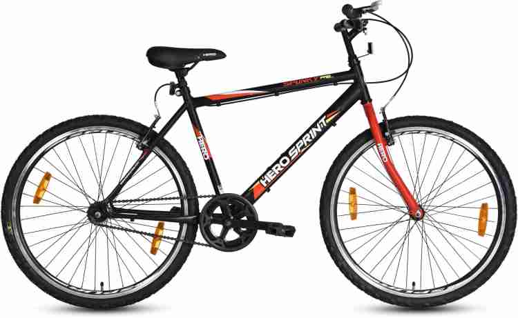 HERO Spunky 26TSS Spunky 26T BK RD 26 T Hybrid Cycle City Bike