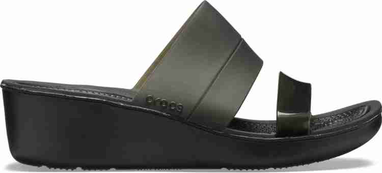 Crocs store colorblock wedge