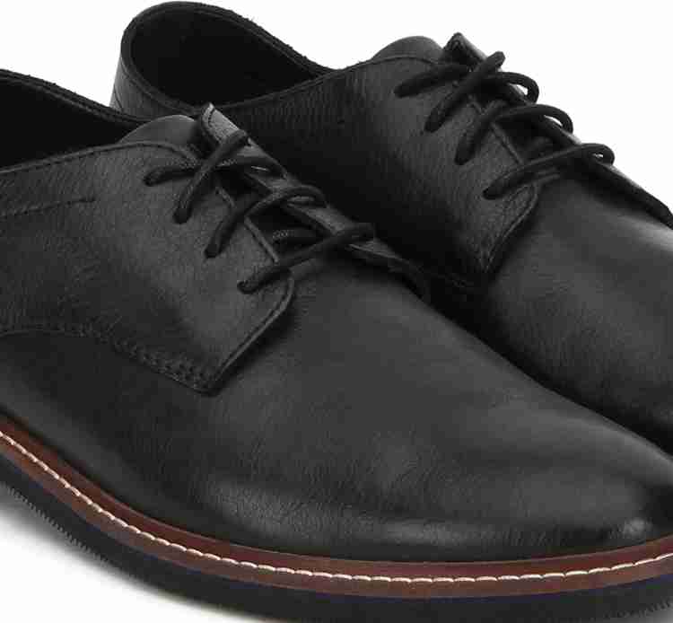 CLARKS Dezmin Plain Black Leather Lace Up For Men Buy CLARKS Dezmin Plain Black Leather Lace Up For Men Online at Best Price Shop Online for Footwears in India Flipkart