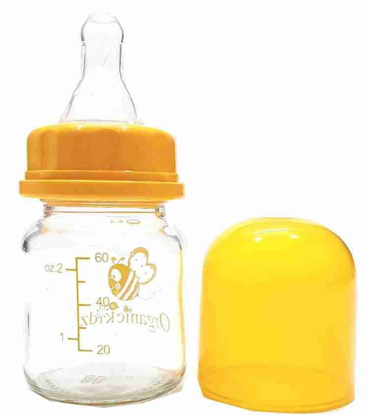 Organic Kidz Little Angle Glass Feeding Bottle for Newborn Baby