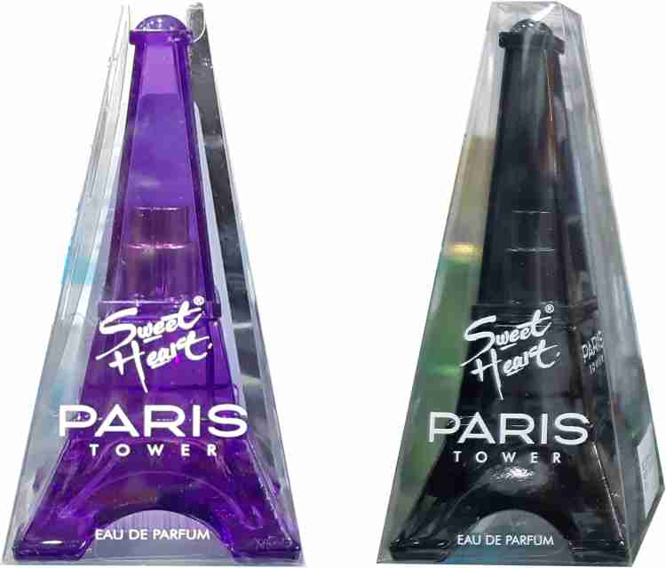 Buy SWEET HEART PARIS TOWER BLACK PURPLE PACK OF 2