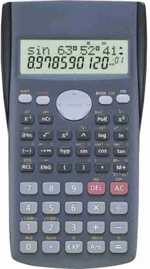 Flipkart CocoRio Non Programmable Scientific Calculator 82MS 2nd Gen Non Programmable Scientific Calculator 240 Functions and 2 line Display Scientific Calculator Scientific
