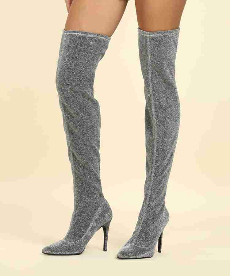 Forever 21 silver boots sales