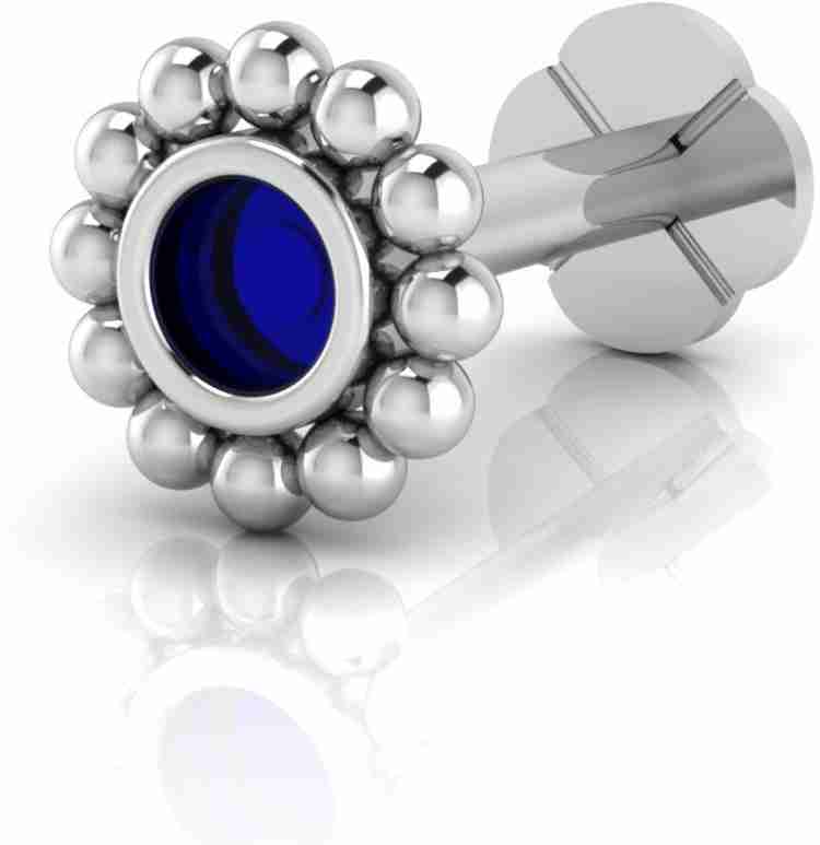 IskiUski Johar Nose Screw Platinum Plated Silver Nose Stud Price