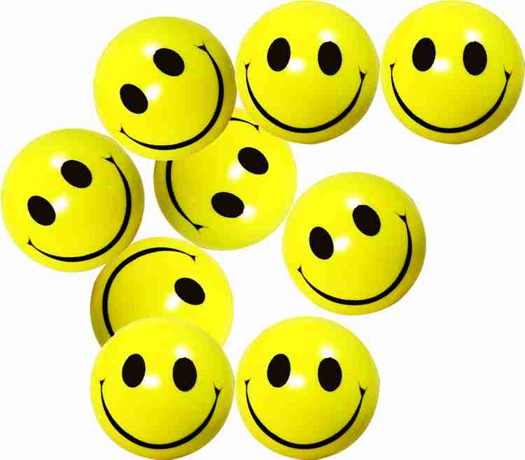 Play Time Smiley face Squeeze Soft Balls for Kids and Adults for Stress Relief 14 mm
