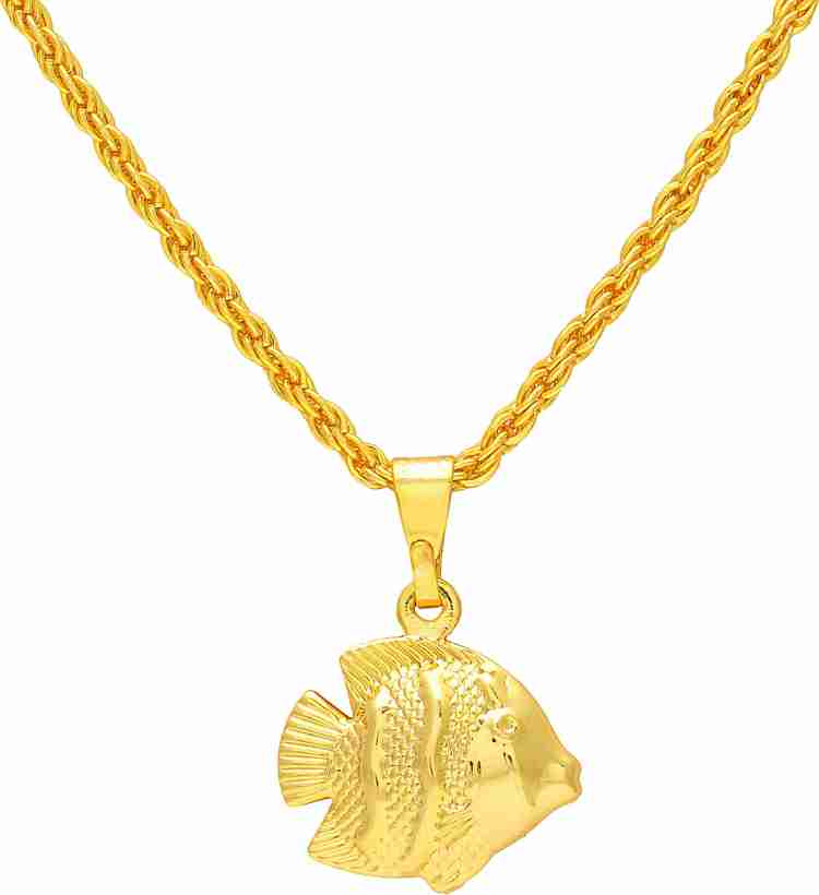 Fish pendant deals gold online