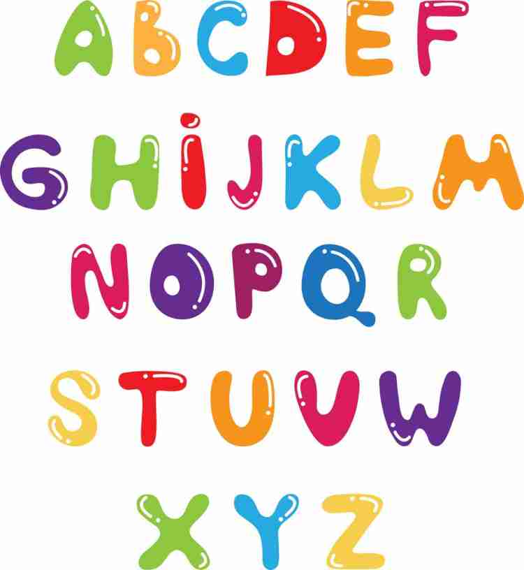 abcd alphabets |Kids Room Posters Paper Print - Educational