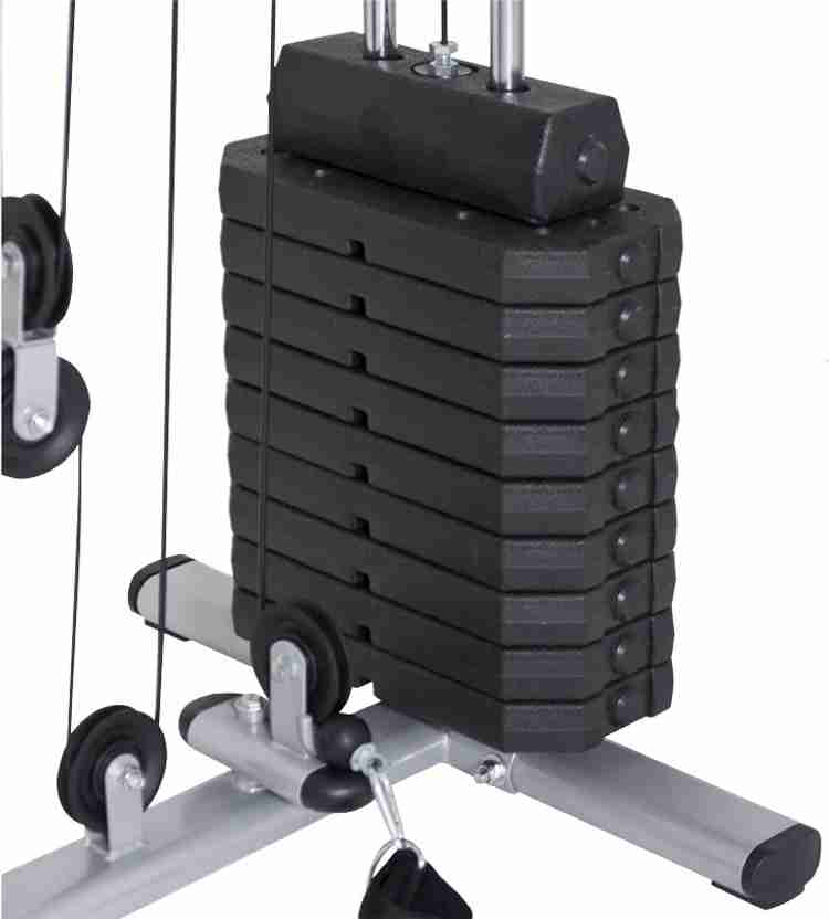 STC PVC Weight Stack 5 Kg Spare Plates for Gym Machines Multicolor
