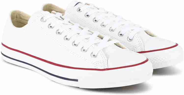 All white leather converse shoes 2025