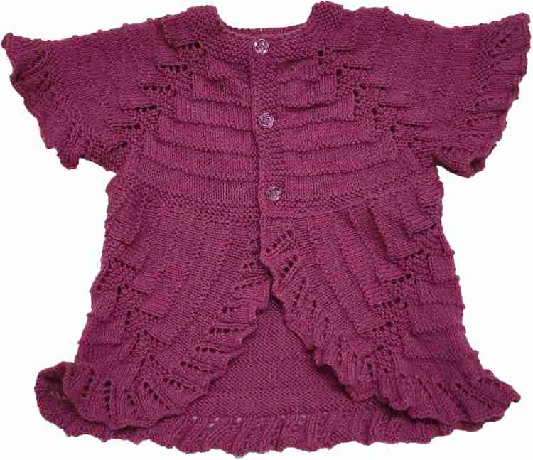 Akshayam Selling Service Self Design Round Neck Casual Baby Girls Purple Sweater Buy Akshayam Selling Service Self Design Round Neck Casual Baby Girls Purple Sweater Online at Best Prices in India