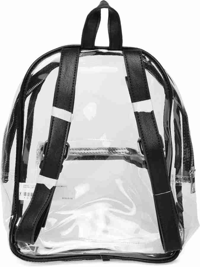 FOREVER 21 Women Transparent Backpack 23 L Backpack White Price in India Flipkart