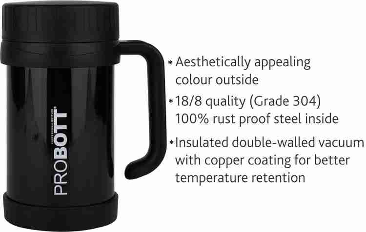 PROBOTT Vacuum mug food grade JAVA mug 500ml Black PB 500 17 500