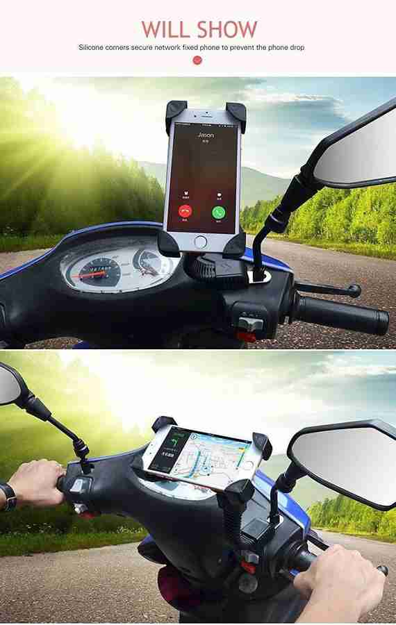 Mobile phone holder for store scooty
