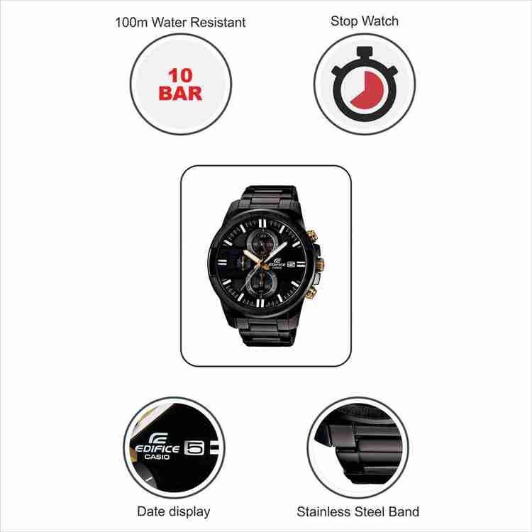 CASIO EFR 543BK 1A9VUDF Edifice EFR 543BK 1A9VUDF Analog Watch For Men