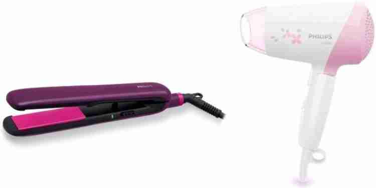 Philips hair straightener and dryer combo pack on sale flipkart