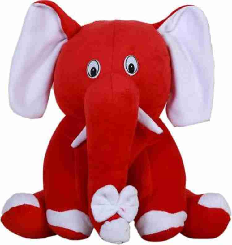 Red stuffed best sale elephant