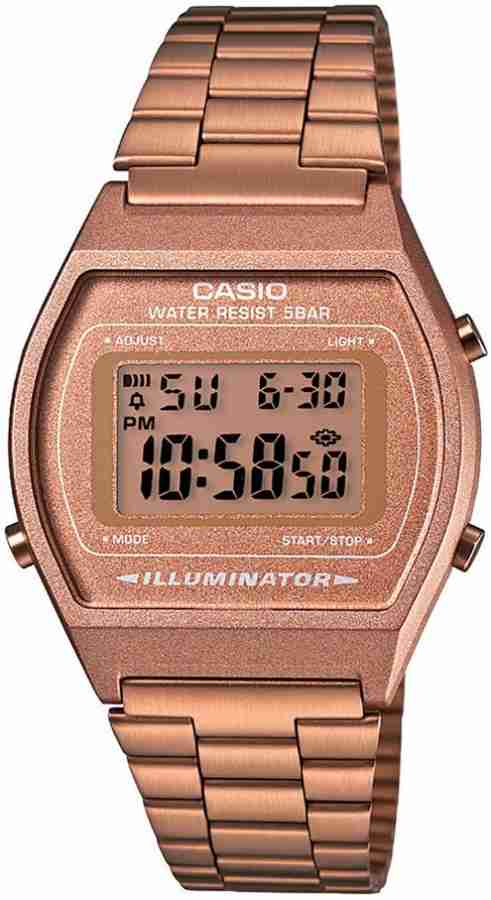 CASIO Vintage B640WC 5ADF Rose Gold Dial Rose Gold Stainless Steel Band Digital Watch For Men Women Buy CASIO Vintage B640WC 5ADF Rose Gold Dial Rose Gold Stainless Steel Band Digital