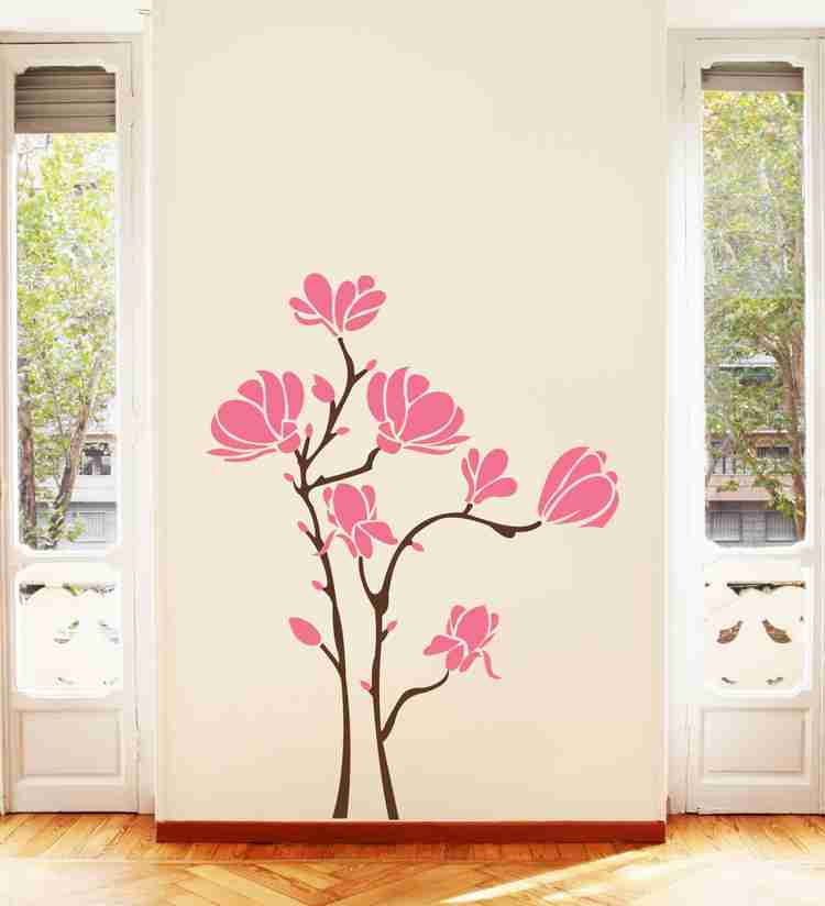 Flowers wall stickers online clearance