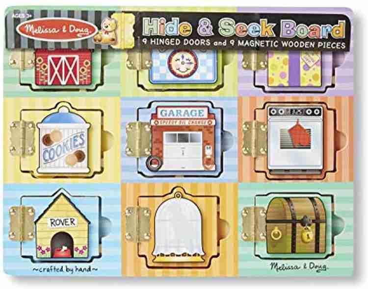 Melissa and doug hide and seek board sale
