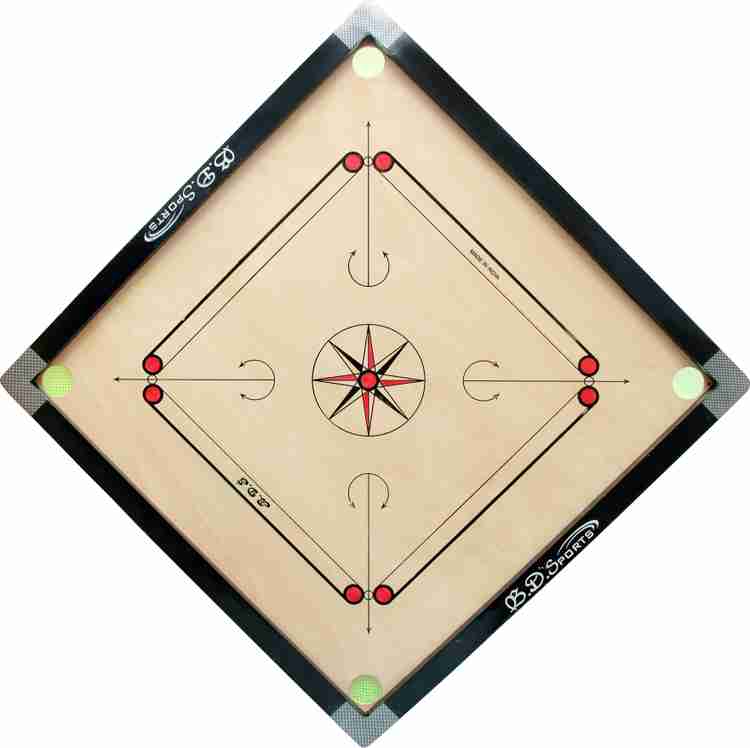 Bd sports Small size carrom board with coinset striker and powder