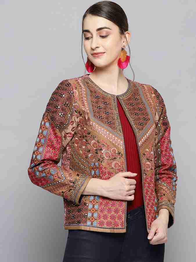 LABEL RITUKUMAR 3 4th Sleeve Embroidered Women Jacket Buy LABEL RITUKUMAR 3 4th Sleeve Embroidered Women Jacket Online at Best Prices in India Flipkart