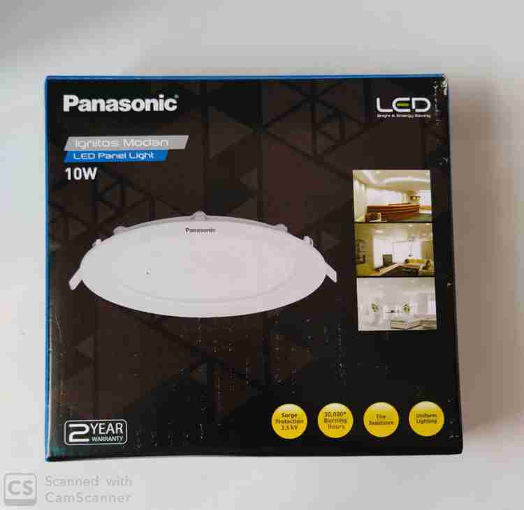 Panasonic PANASONIC 10W ALUMINIUM PANEL LIGHT Recessed Ceiling