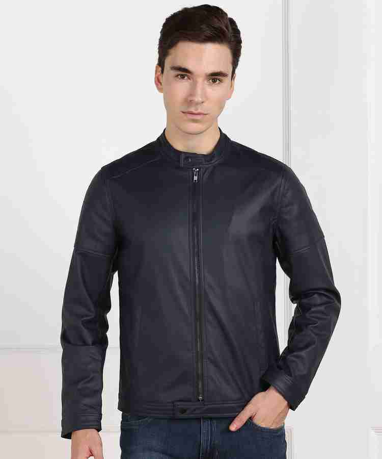 United colors of benetton leather jacket cheap