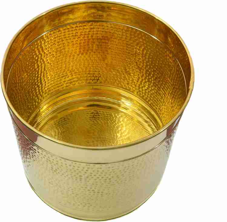  TANGERINE Mangala Snanam, Brass Planter, Plant Container