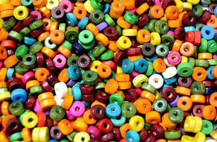 Flat beads for jewellery making store