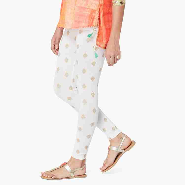 Melange printed leggings top