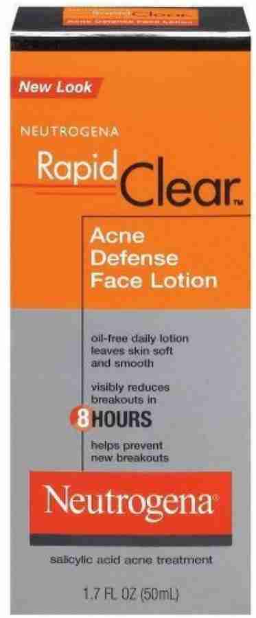 Neutrogena rapid clear deals acne defense face lotion