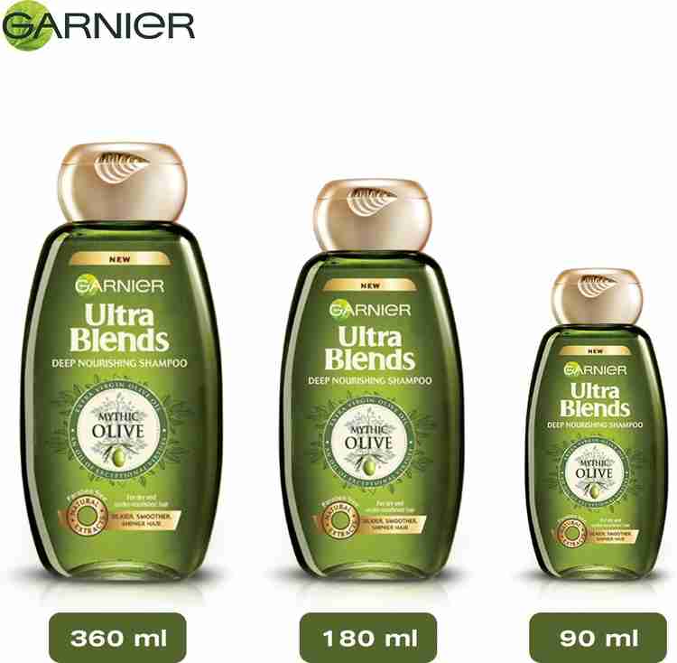 GARNIER Ultra Blends Shampoo Mythic Olive Price in India Buy GARNIER Ultra Blends Shampoo Mythic Olive Online In India Reviews Ratings Features Flipkart