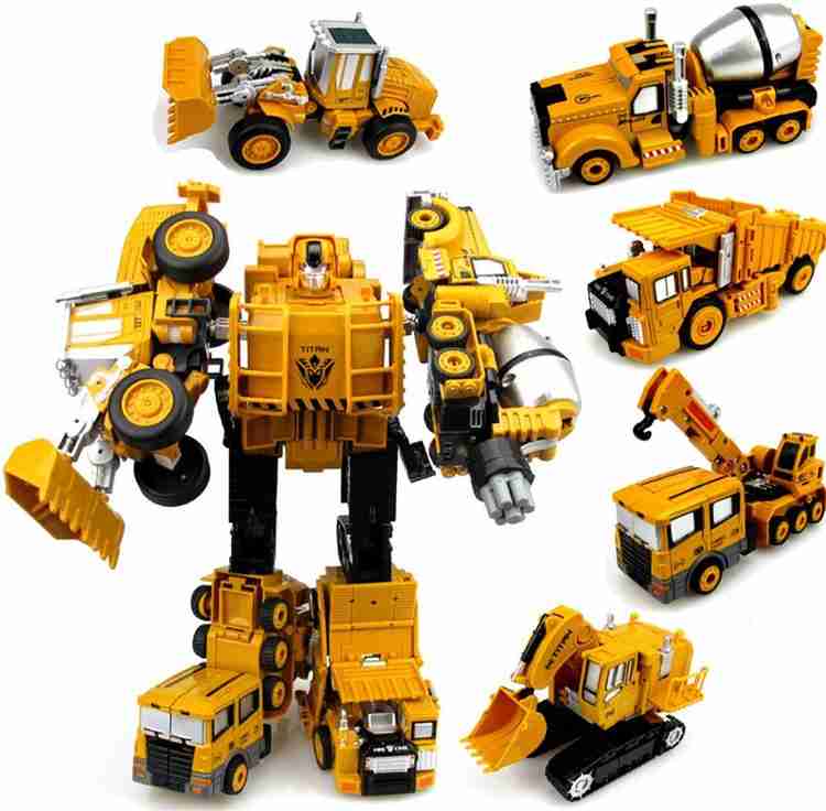 ALLAMWAR 5 in 1 Transformer Construction Automobile car Set 5 in