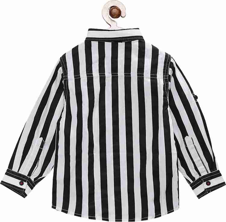 TALES STORIES Baby Boys Striped Casual White Black Shirt Buy