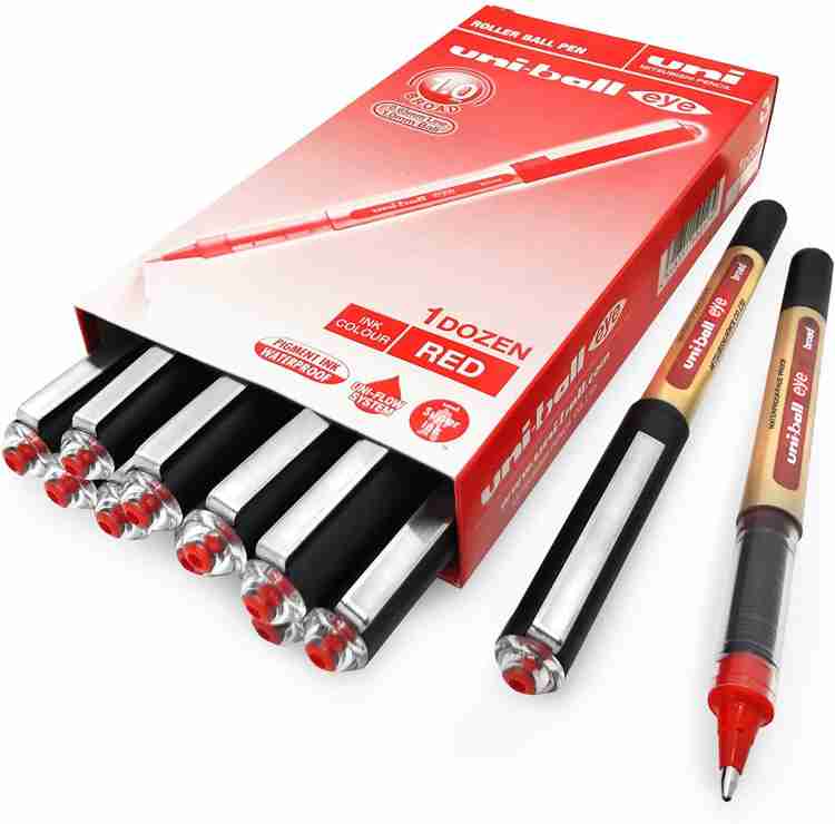 Uniball Eye UB-150 Roller Ball Pen (Red, Pack of 1)