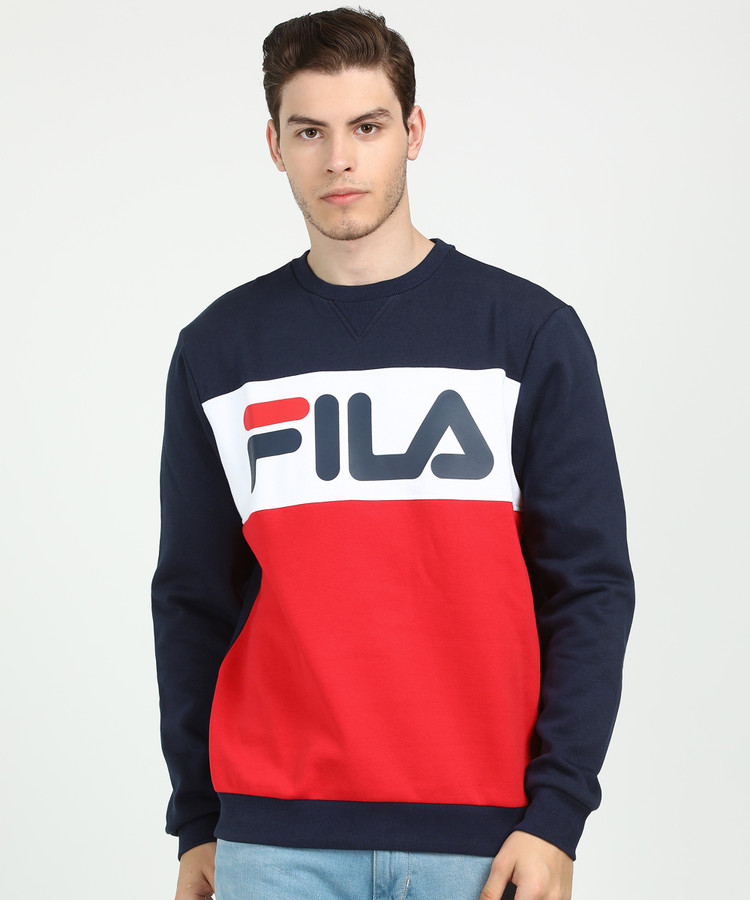 FILA Full Sleeve Printed Men Sweatshirt - Buy FILA Full Sleeve Printed Men  Sweatshirt Online at Best Prices in India | Flipkart.com