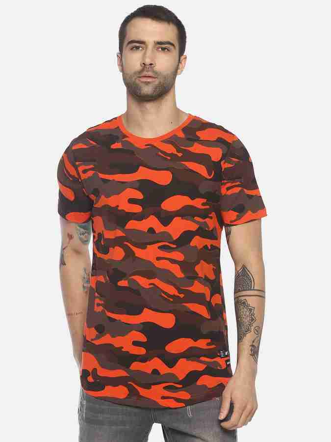 Orange camo vans shirt store
