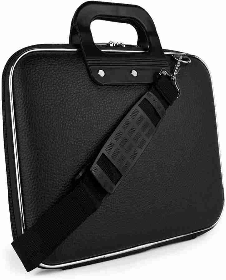 Hard briefcase with online shoulder strap