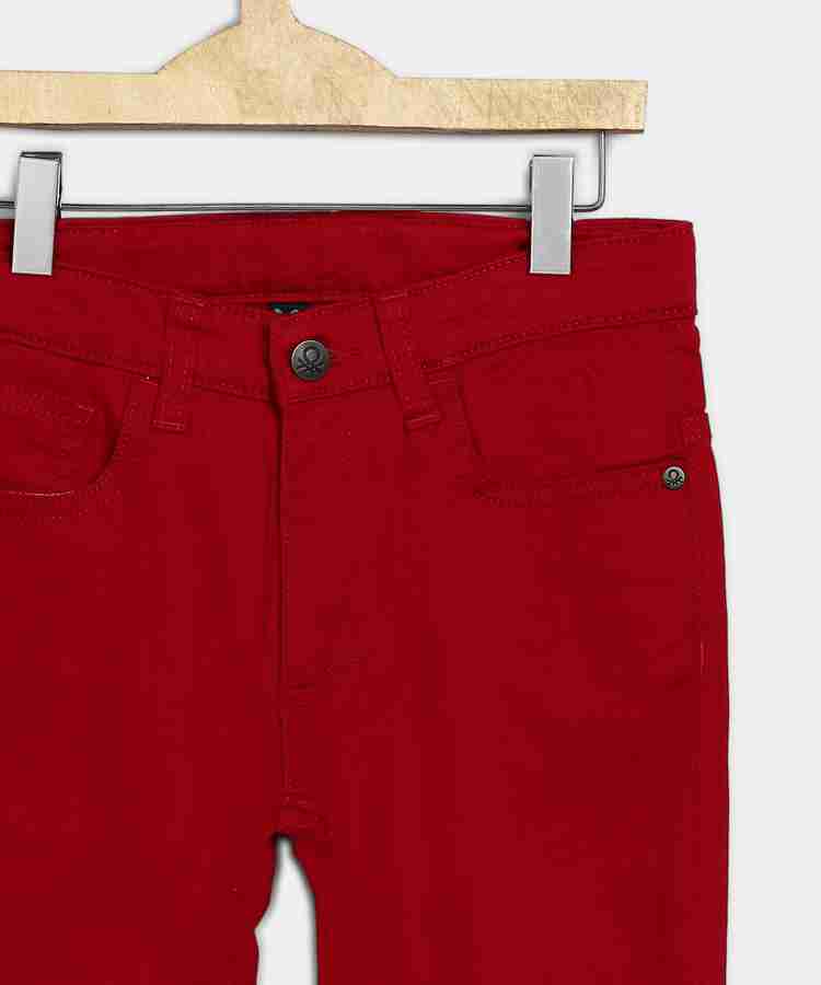 Boys red hot sale jeans