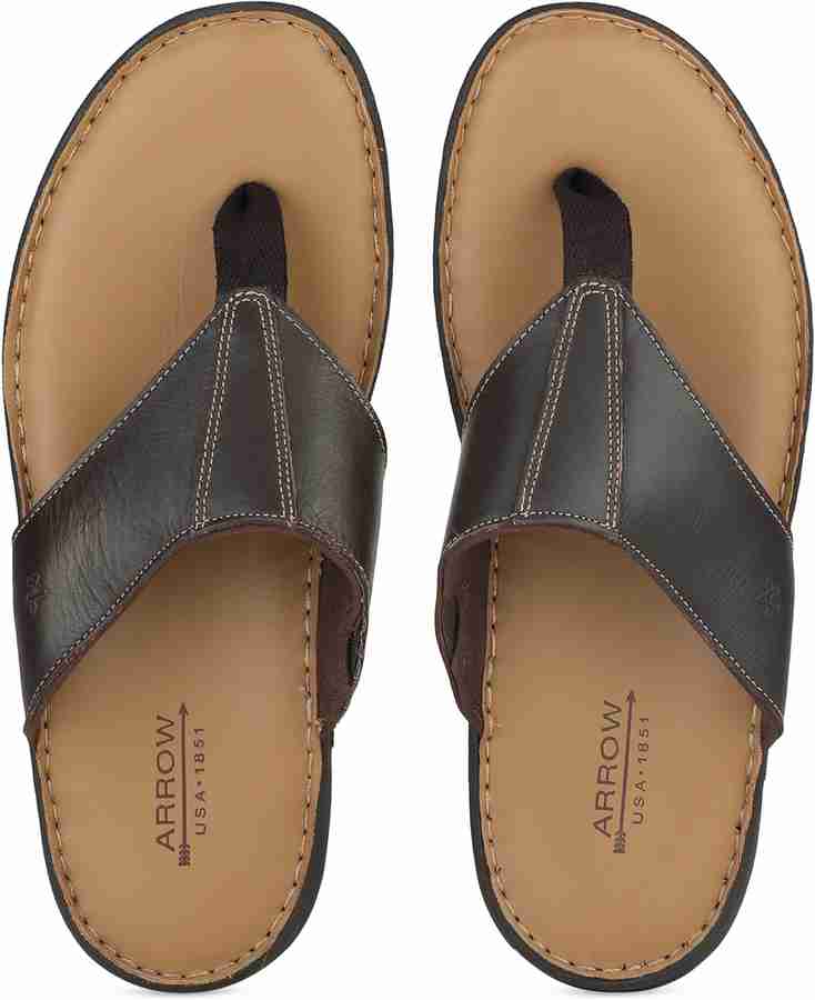 Flipkart men's leather slippers best sale