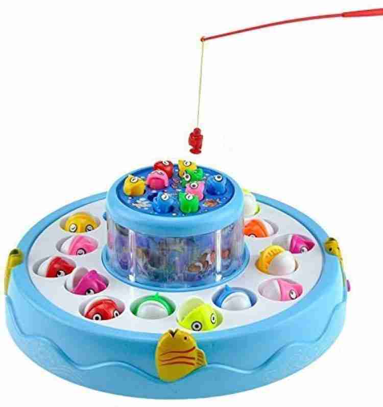 kluzie Learning/Educational Kids toy Rotating Fishing Pool with 26